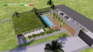  Área de festa com piscina