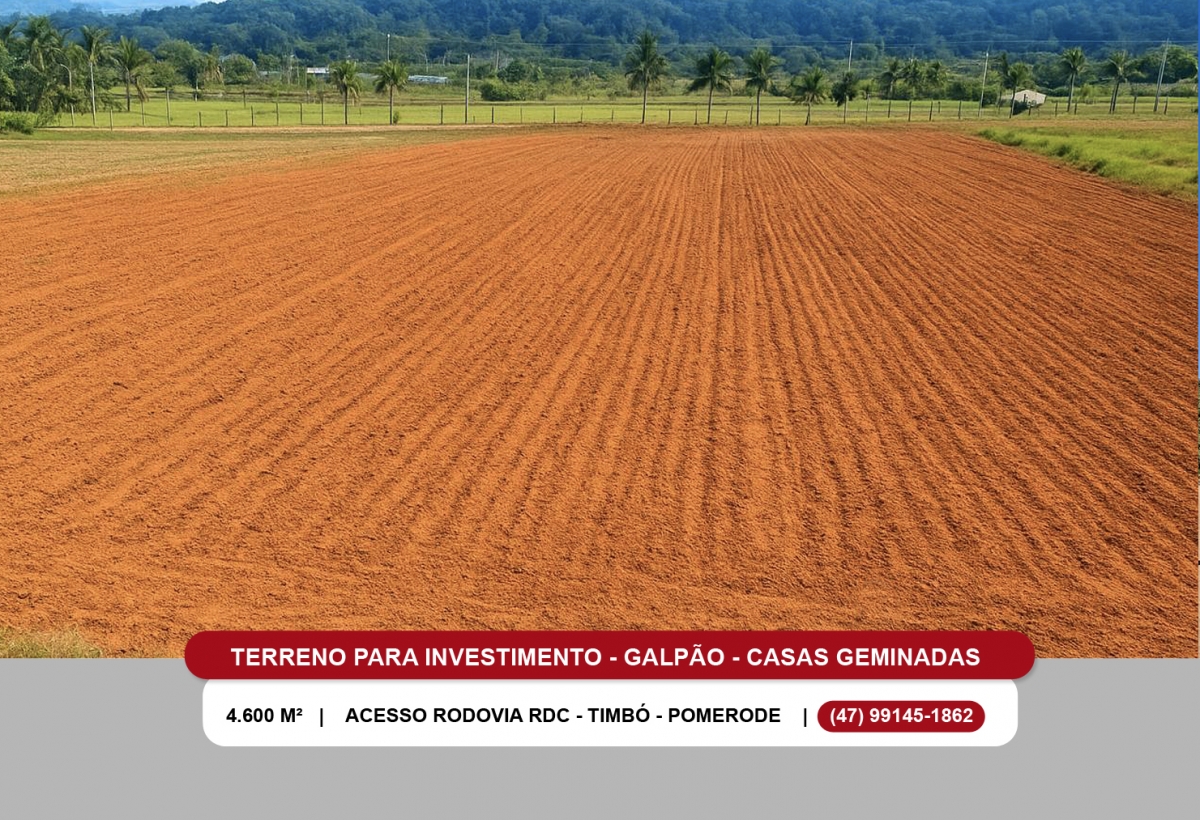 INVESTIMENTO EM RIO DOS CEDROS
